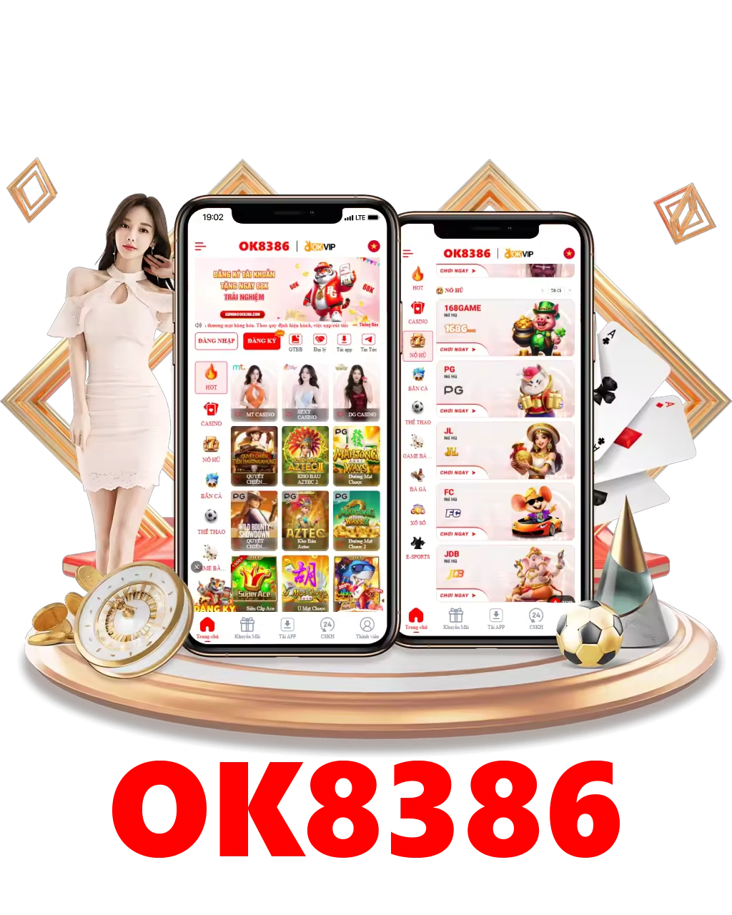 Trải nghiệm OK8386 trên điện thoại
